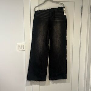 Juicy couture raw hem wide leg jeans